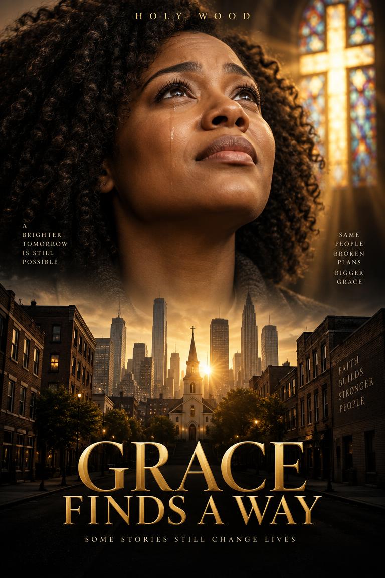 Grace Finds a Way, a fictional Black-led faith film poster